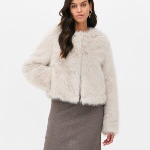 Paula Echevarría Faux Fur Jacket