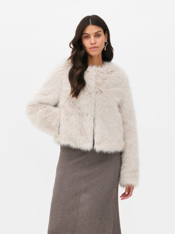 Paula Echevarría Faux Fur Jacket